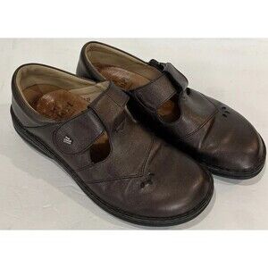 Finn Comfort Tofino Mary Jane Women’s 8.5 EU 39 T-Strap Brown Shoes Classic